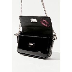 UO Steve Madden Mini Patent Black Bag Purse